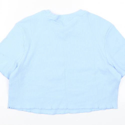 SheIn Womens Blue   Cropped T-Shirt Size 12