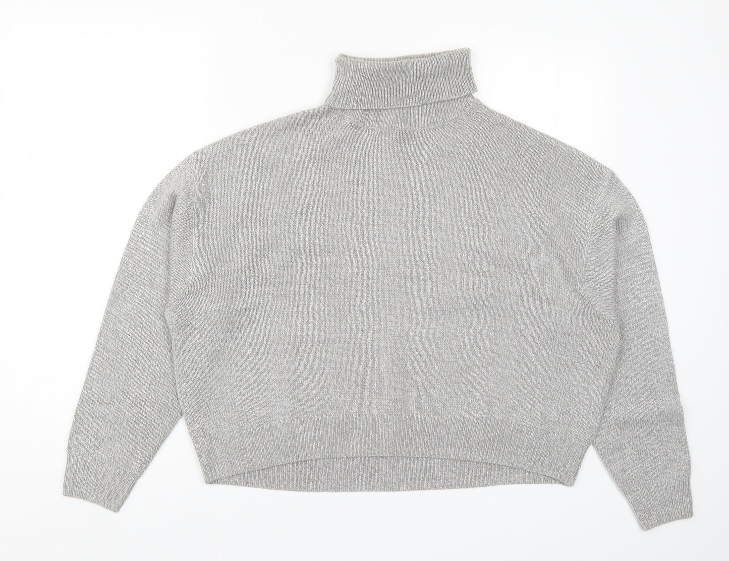 H&M Womens Grey  Knit Pullover Jumper Size M