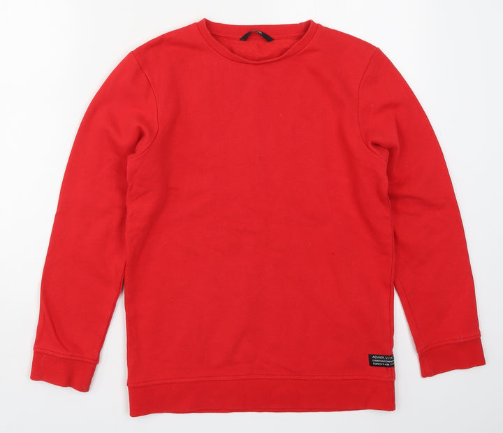 George Boys Red Pullover Sweatshirt Size 12-13 Years