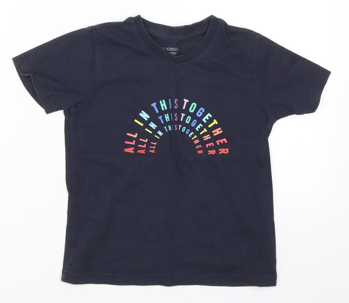 Marks and Spencer Girls Blue Basic T-Shirt Size 5 Years - All in This Together