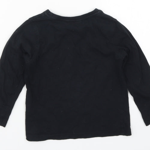 George Boys Black   Basic T-Shirt Size 4-5 Years  - Green Arrows