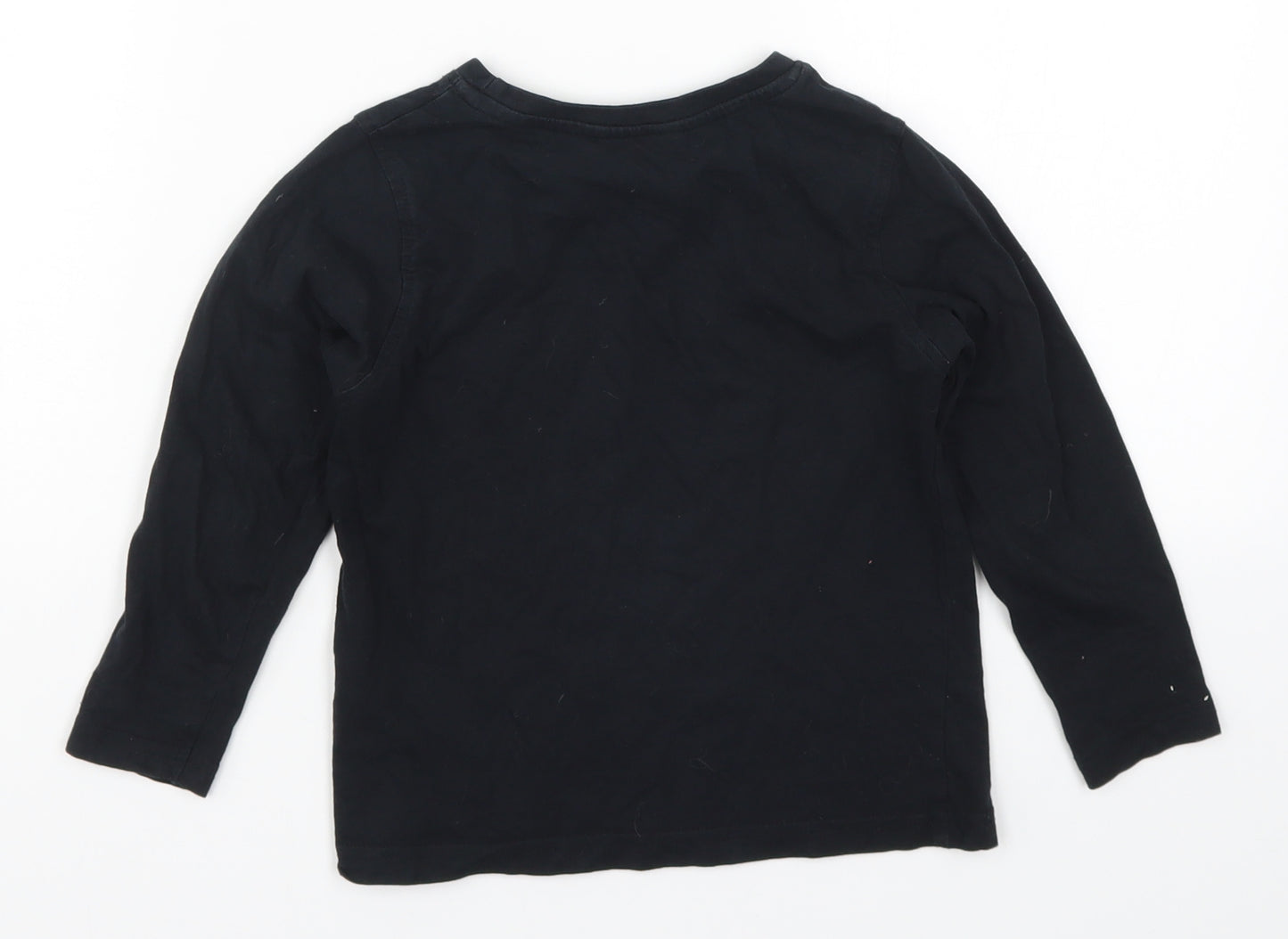George Boys Black   Basic T-Shirt Size 4-5 Years  - Green Arrows