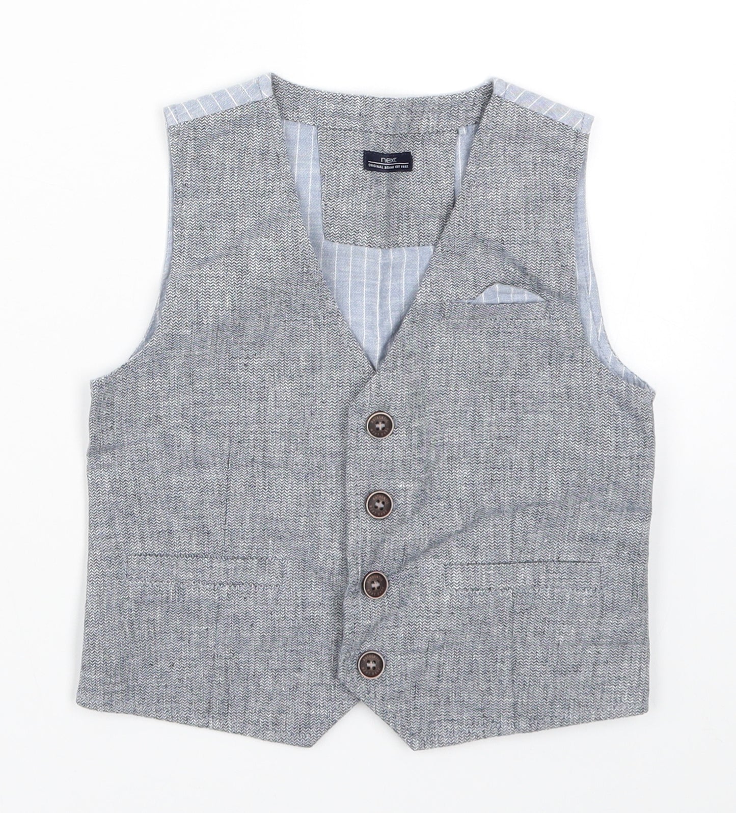 NEXT Boys Grey   Jacket Waistcoat Size 3-4 Years