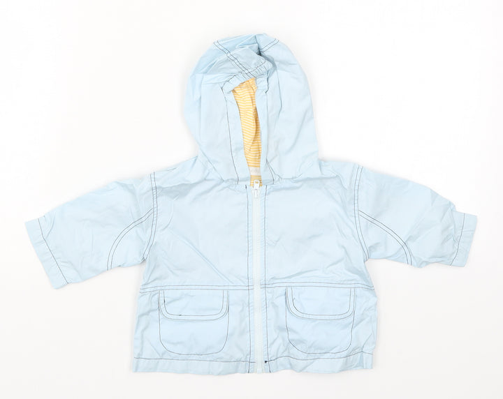 COCO Girls Blue Jacket Size 0-3 Months - Dessus Des Hugges Plane