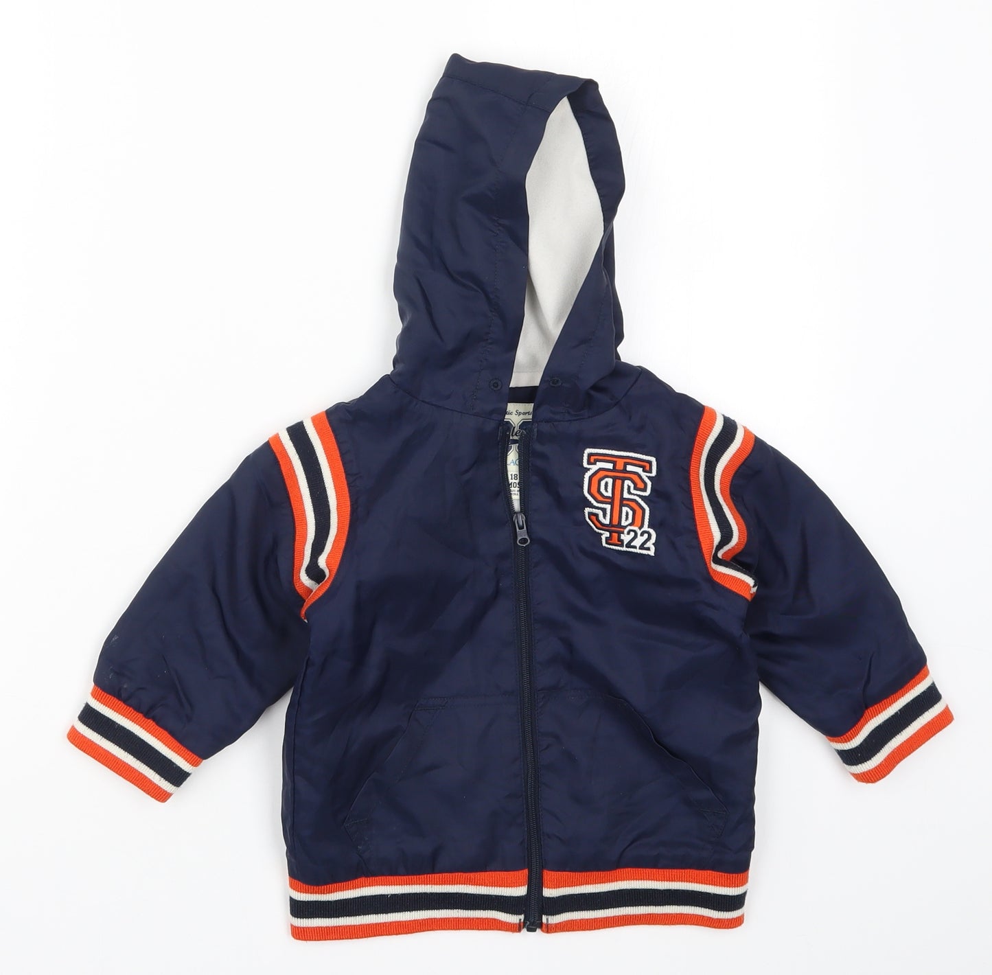 Athletic Depts Boys Blue   Jacket  Size 18 Months  - Varsity Basketball