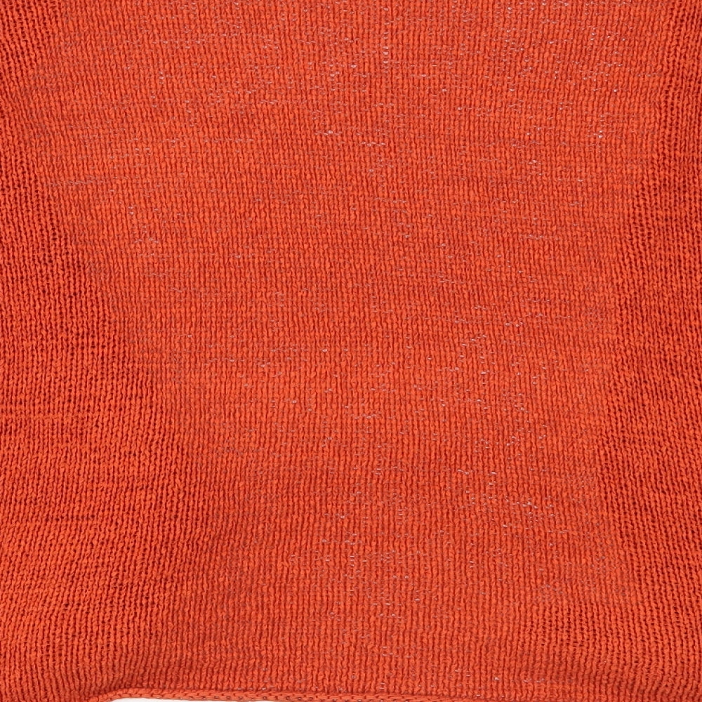 Papaya Womens Orange  Knit Cardigan Jumper Size 16