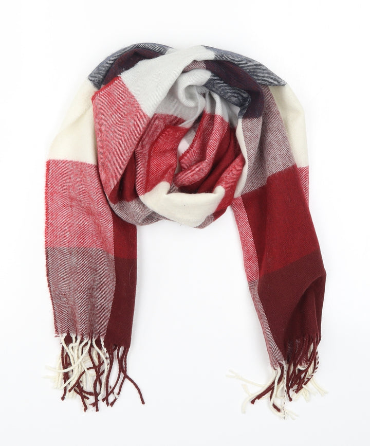 Preworn Womens Red Check Scarf