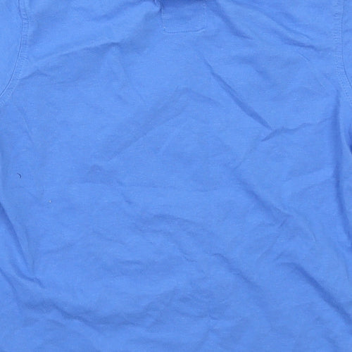 George Boys Blue   Basic T-Shirt Size 6-7 Years  - Santa Jaws Feast Mode