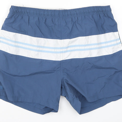 Cherokee Mens Blue Striped  Athletic Shorts Size XL