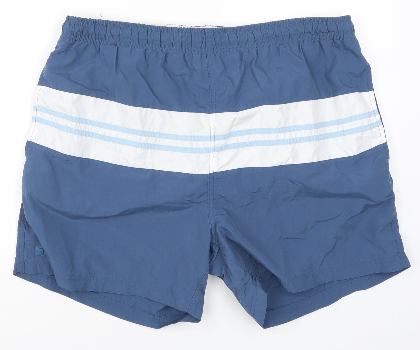 Cherokee Mens Blue Striped  Athletic Shorts Size XL