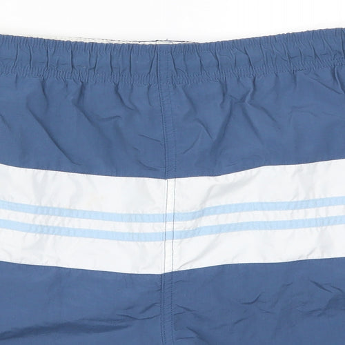 Cherokee Mens Blue Striped  Athletic Shorts Size XL