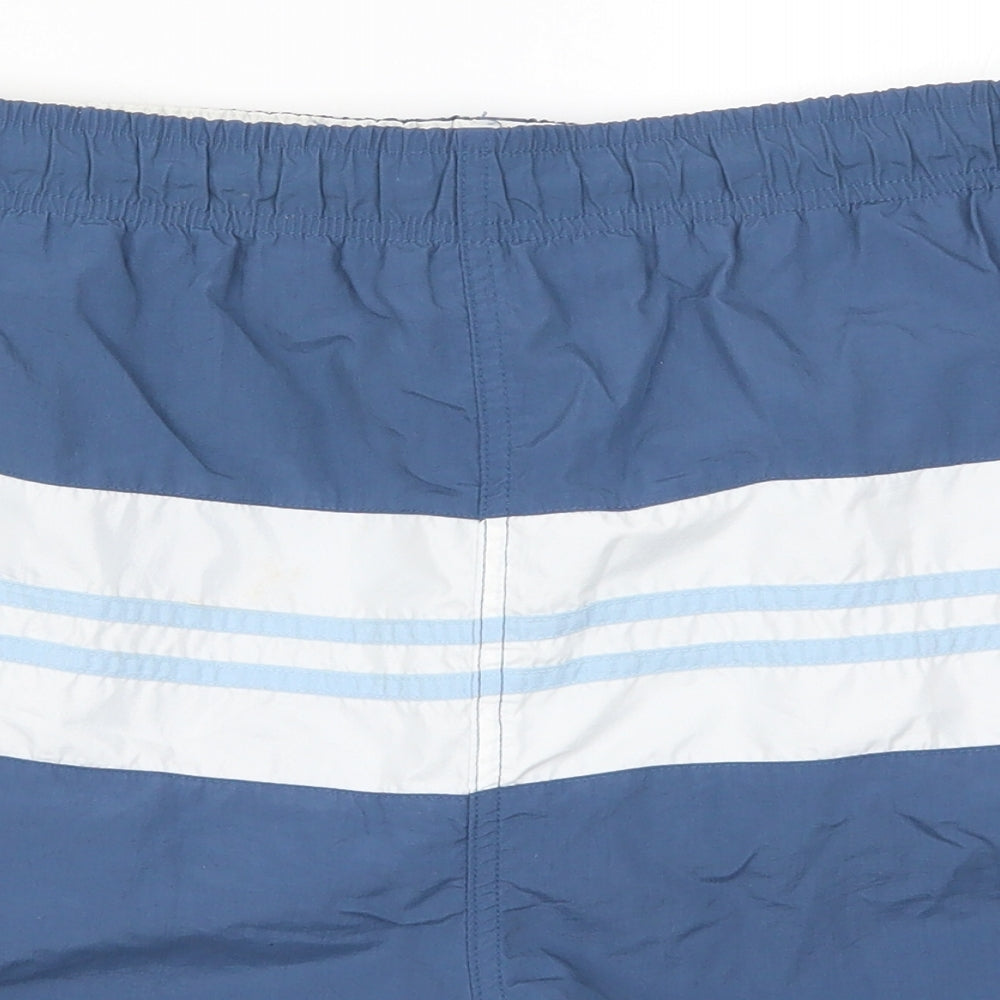 Cherokee Mens Blue Striped  Athletic Shorts Size XL