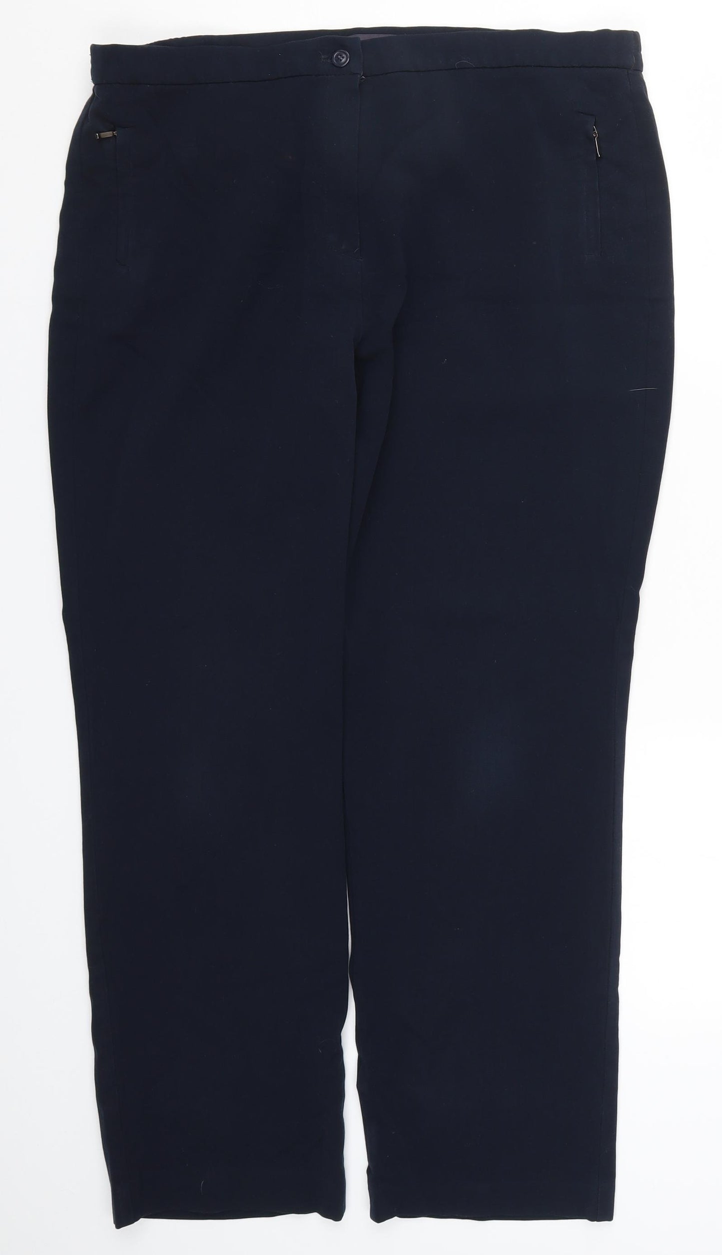 Marks and Spencer Womens Blue   Trousers  Size 16 L28 in