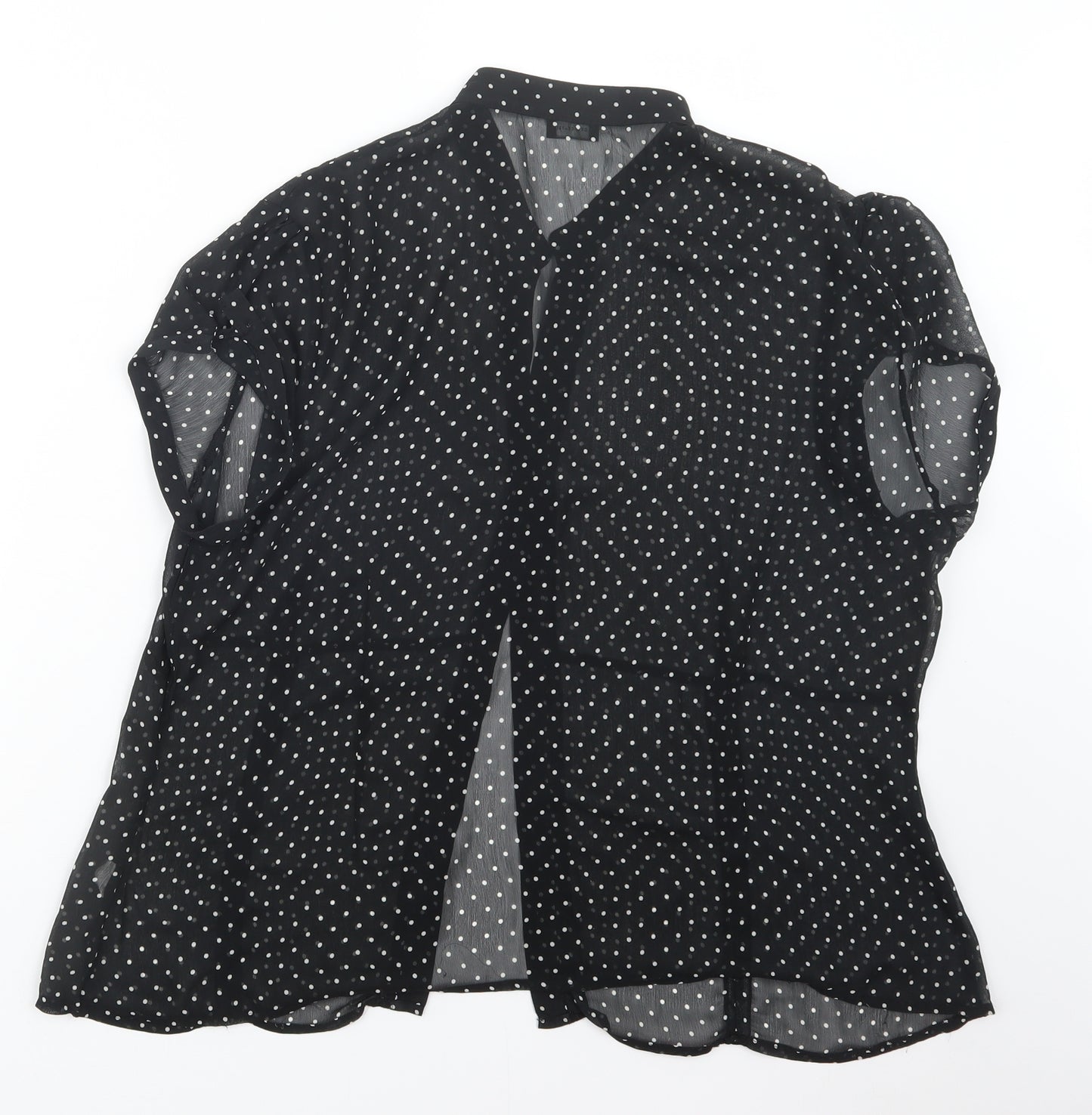 Florence + Fred Womens Black Polka Dot  Basic Button-Up Size 20