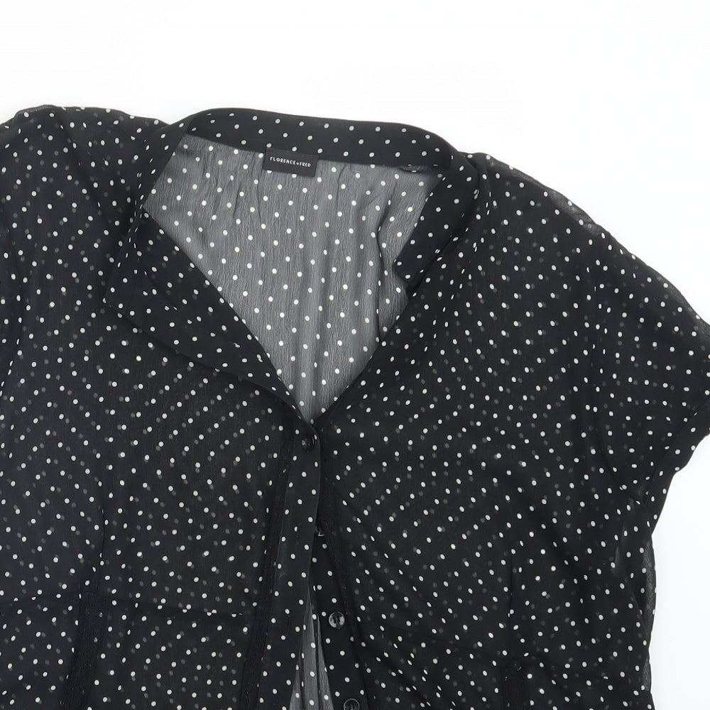 Florence + Fred Womens Black Polka Dot  Basic Button-Up Size 20