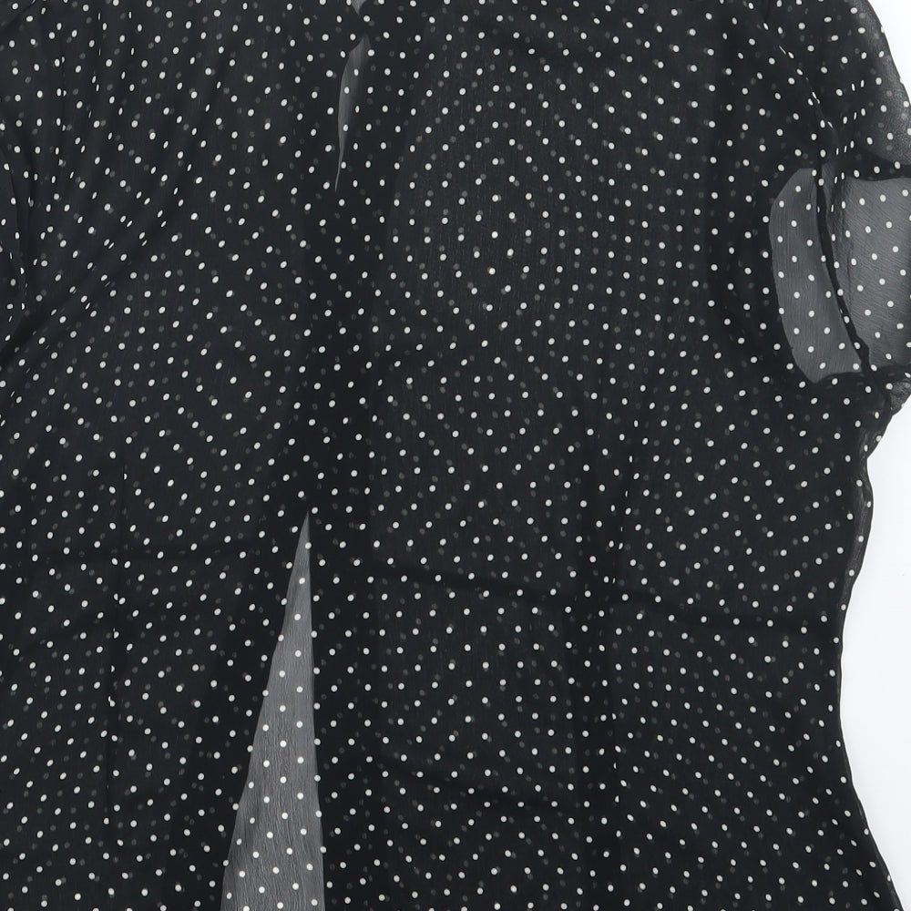 Florence + Fred Womens Black Polka Dot  Basic Button-Up Size 20