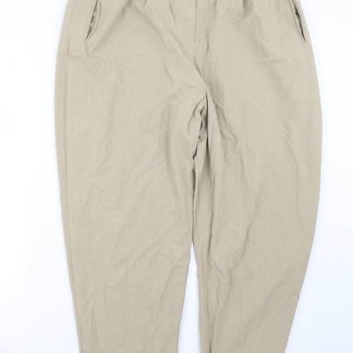 Design Essentials Womens Beige   Trousers  Size 22 L27 in