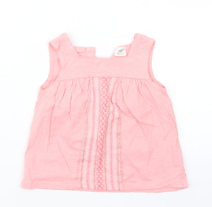 F&F Girls Pink T-Shirt Dress Size 12-18 Months