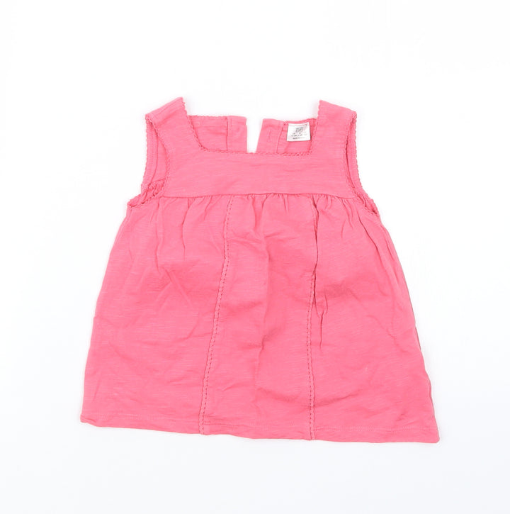 F&F Girls Pink   T-Shirt Dress  Size 12-18 Months