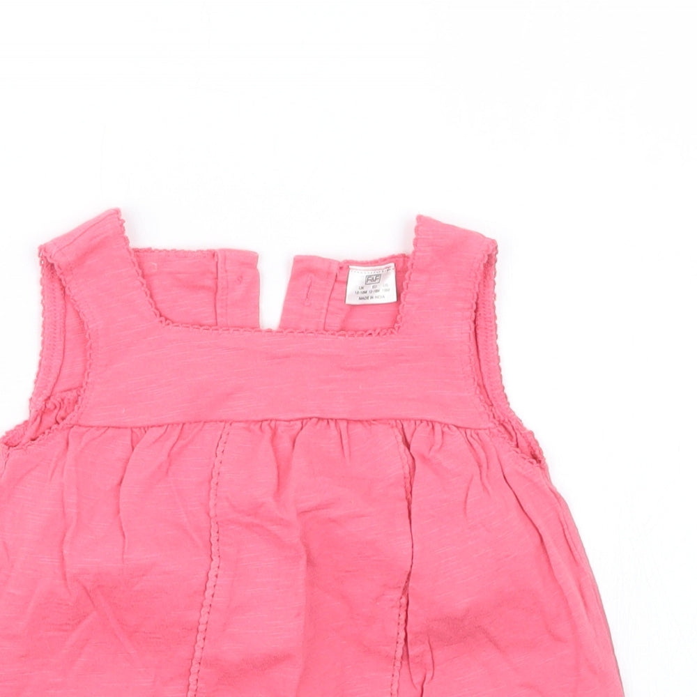 F&F Girls Pink   T-Shirt Dress  Size 12-18 Months