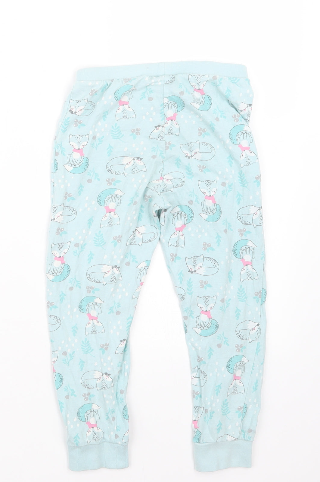 Matalan Girls Blue Geometric  Capri Pyjama Pants Size 5 Years