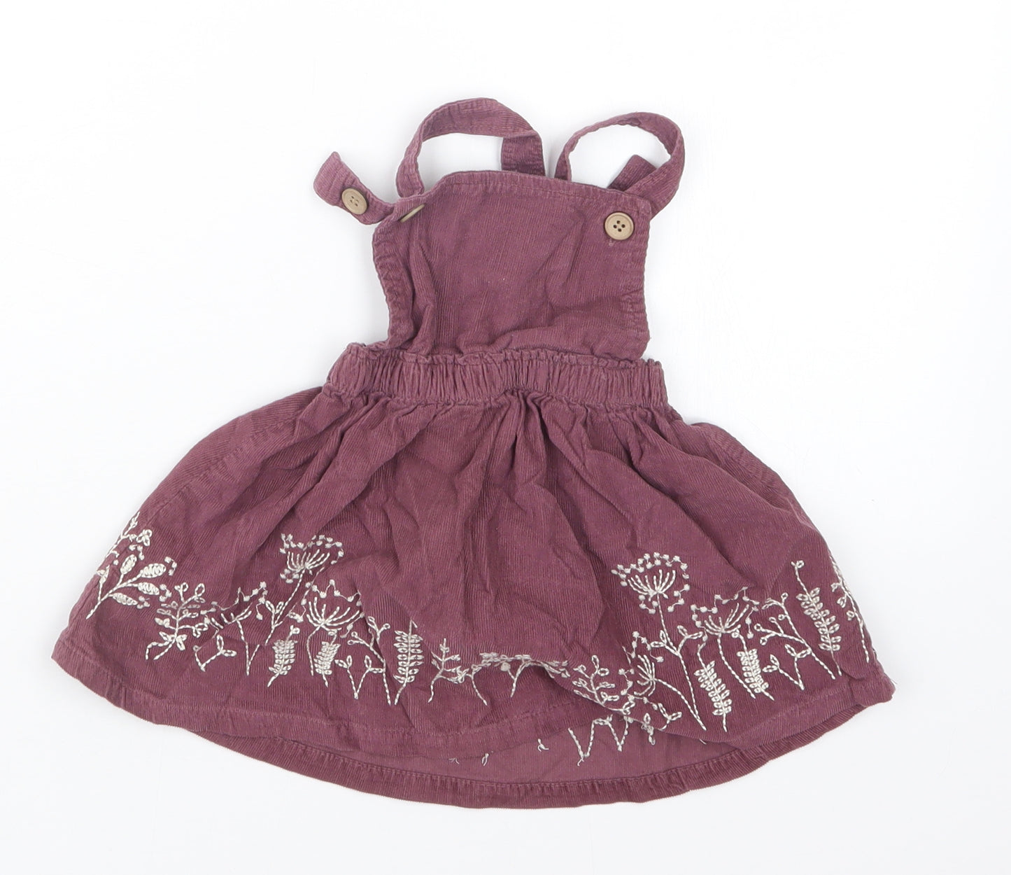 mamas & papas Girls Purple   T-Shirt Dress  Size 9-12 Months
