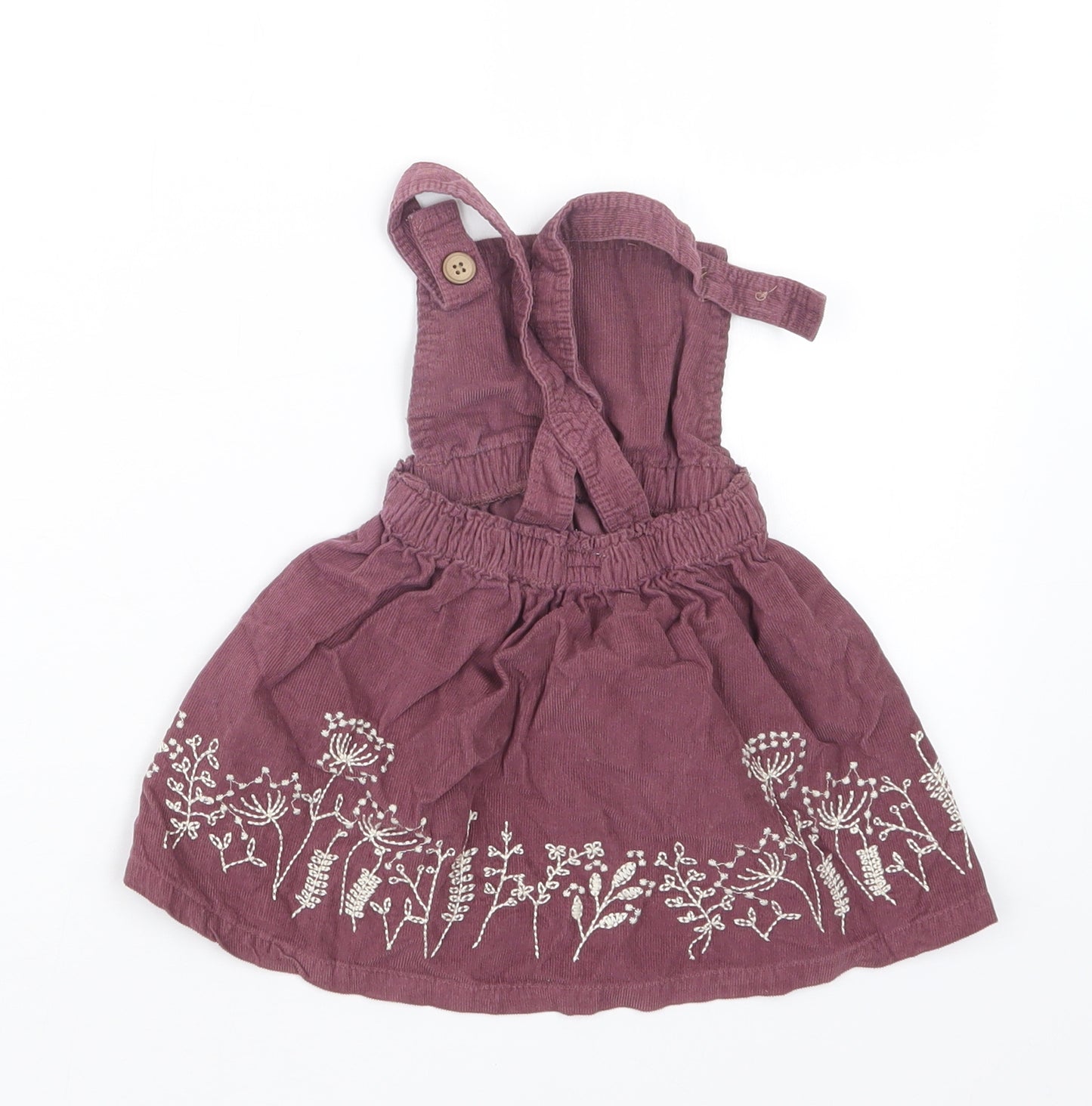 mamas & papas Girls Purple   T-Shirt Dress  Size 9-12 Months