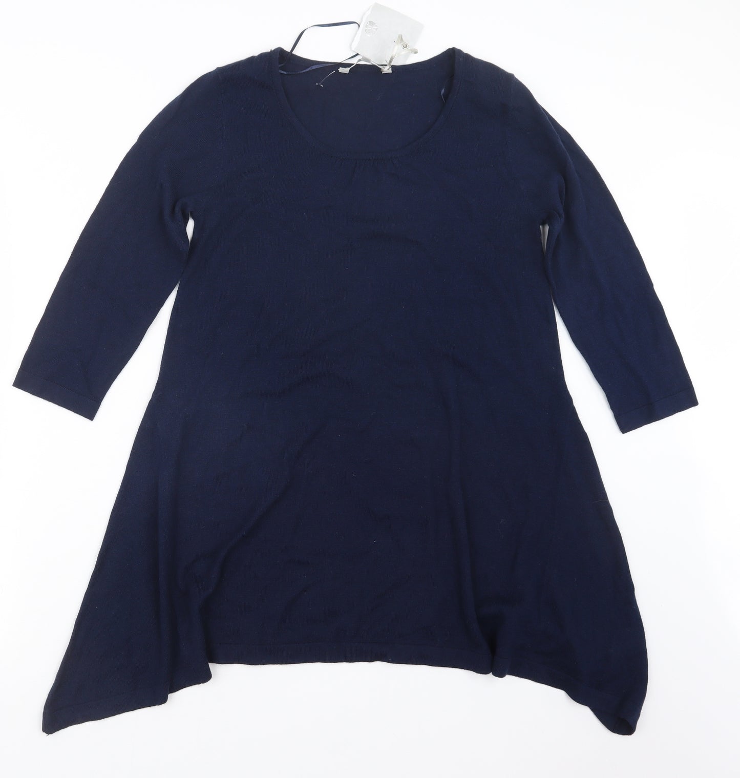 Pebble Bay Womens Blue  Knit Pullover Jumper Size S