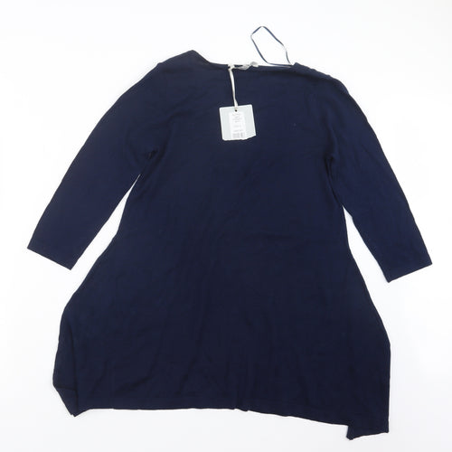 Pebble Bay Womens Blue  Knit Pullover Jumper Size S