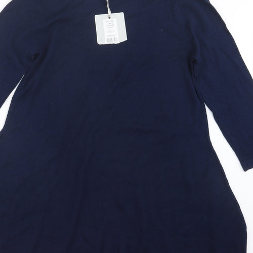 Pebble Bay Womens Blue  Knit Pullover Jumper Size S