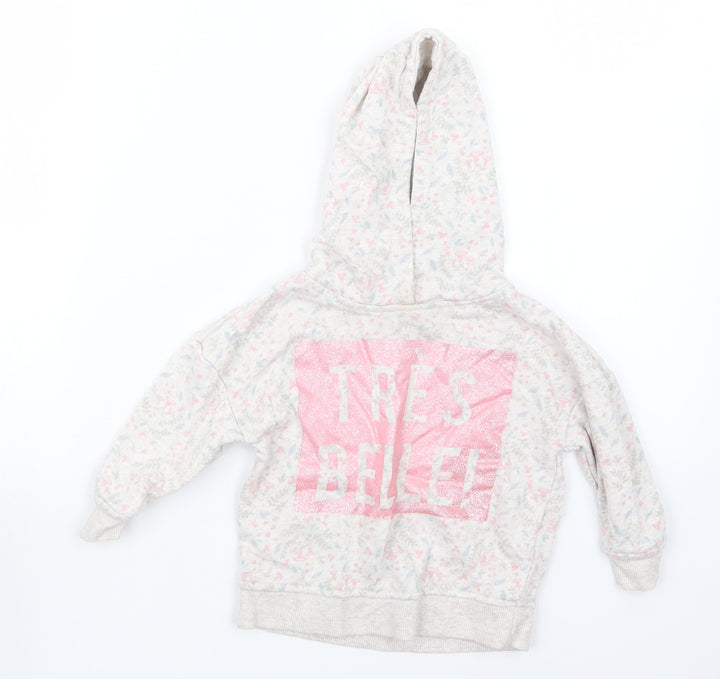 Primark Girls Pink Geometric  Jacket  Size 18-24 Months  - Hoodie