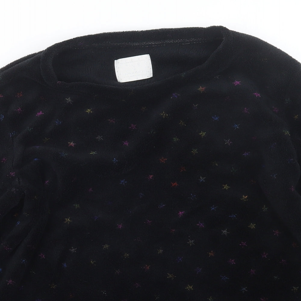 Matalan Womens Black Geometric  Top Pyjama Set Size M