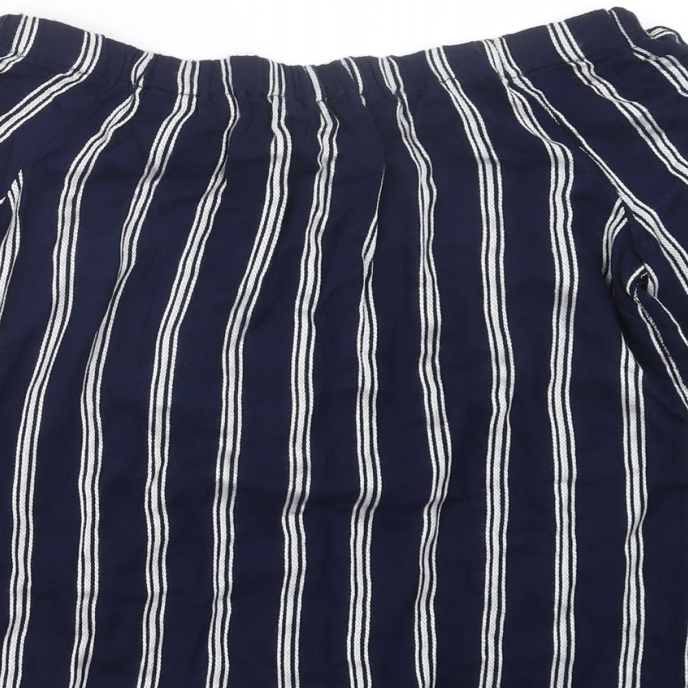 Atmosphere Womens Blue Striped  Basic Blouse Size 12