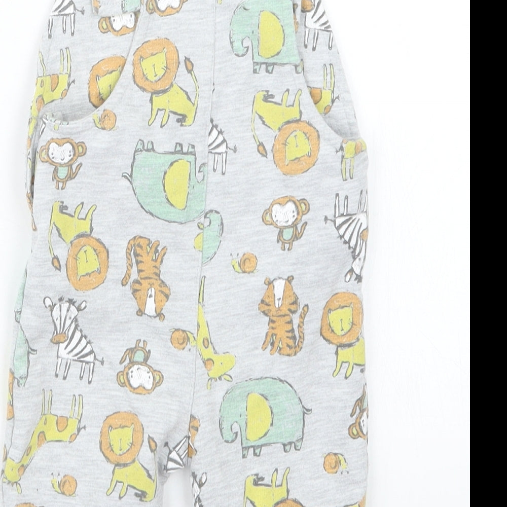 Studio Boys Grey Geometric  Dungaree Outfit/Set Size 6-9 Months