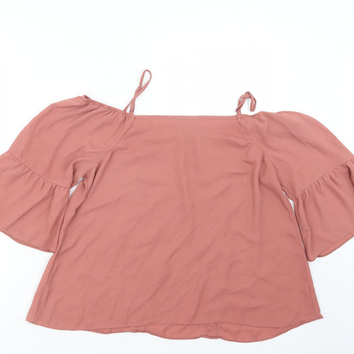 George Womens Pink   Basic Blouse Size 12