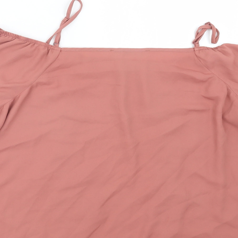 George Womens Pink   Basic Blouse Size 12