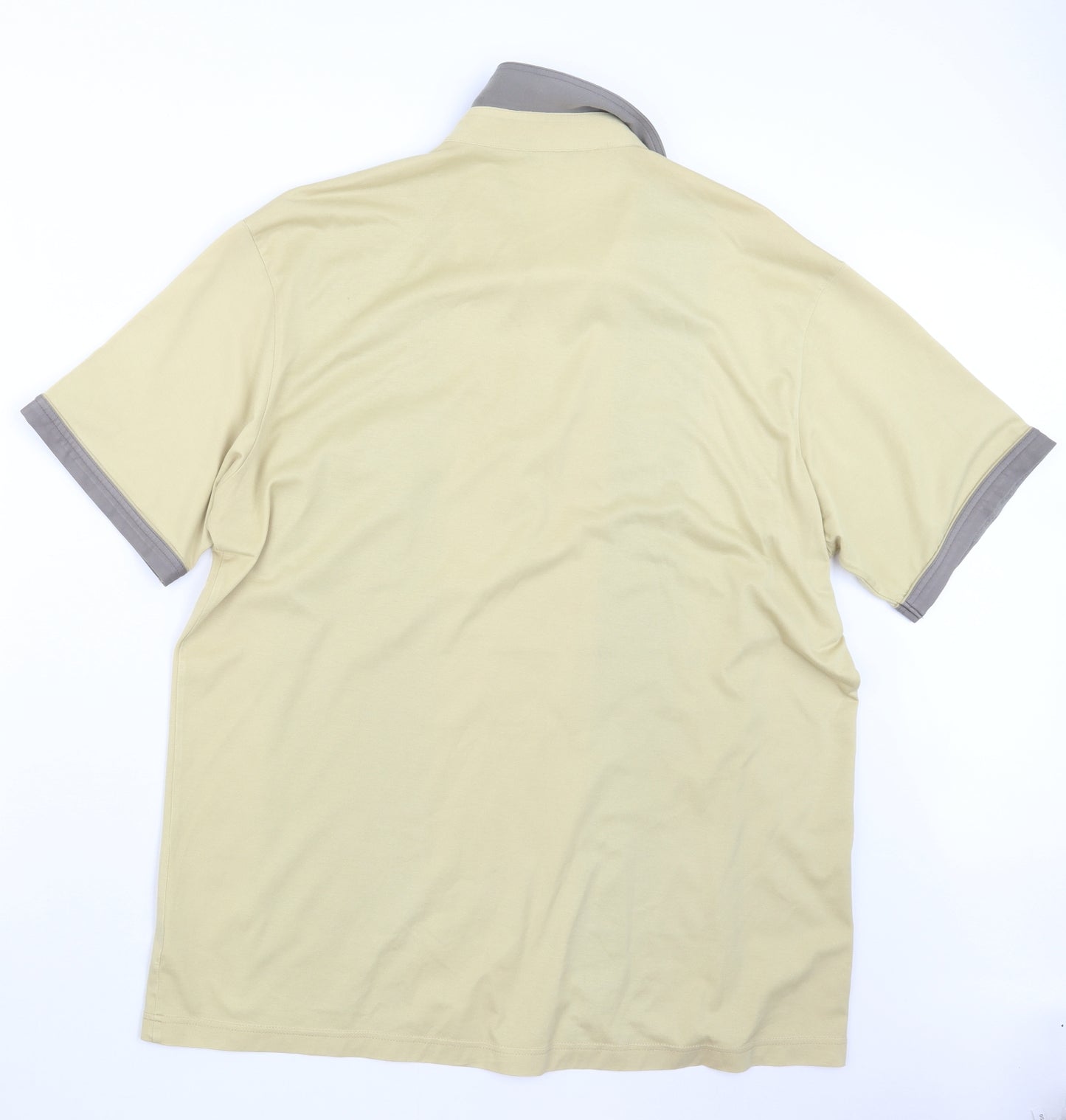 Gabicci Mens Ivory    Polo Size 2XL