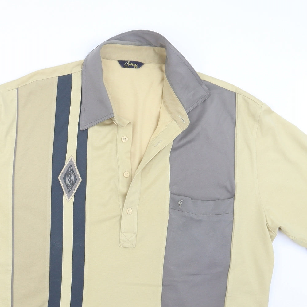 Gabicci Mens Ivory    Polo Size 2XL