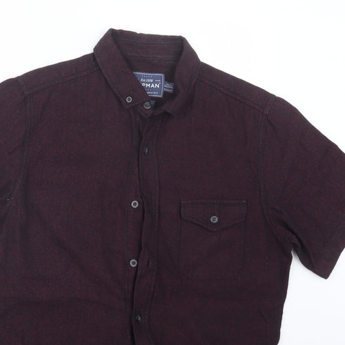 Topman Mens Purple    Button-Up Size S
