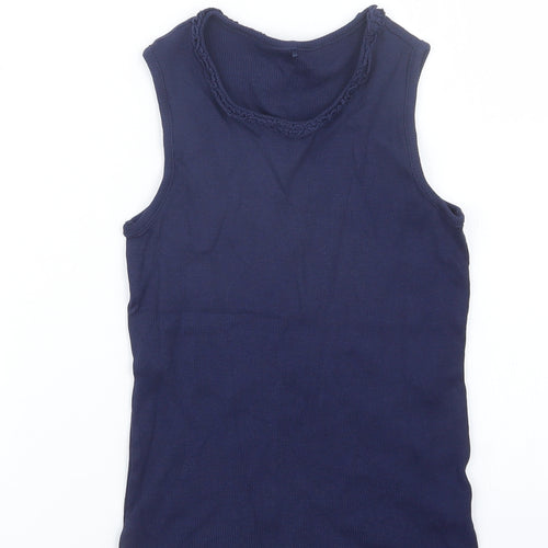 George Girls Blue   Basic Tank Size 10-11 Years
