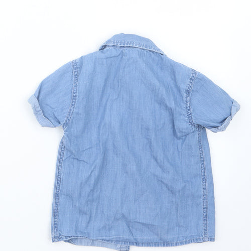 Blue Zoo Boys Blue   Basic Button-Up Size 2-3 Years