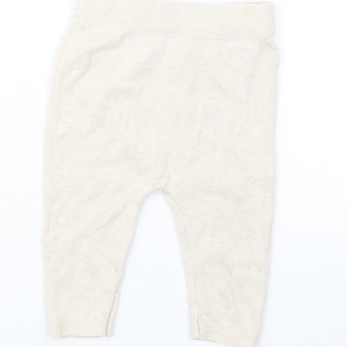 TU Baby Beige  Knit Capri Trousers Size 3-6 Months
