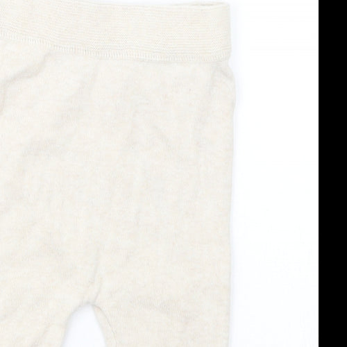 TU Baby Beige  Knit Capri Trousers Size 3-6 Months