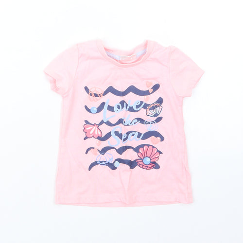 So Cute Girls Pink   Basic T-Shirt Size 12-18 Months