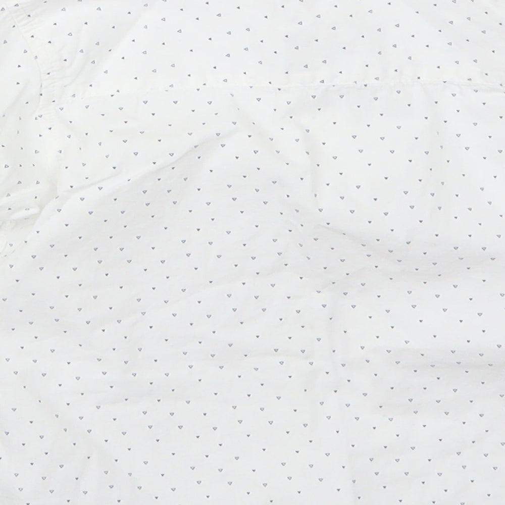 NEXT Boys White Geometric  Basic Button-Up Size 3-4 Years