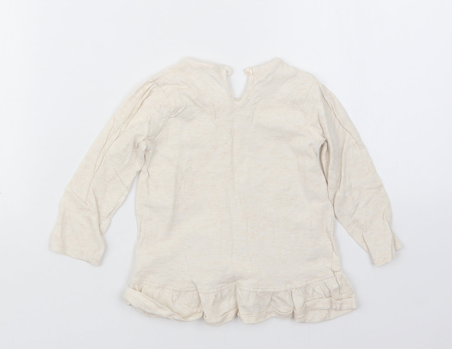 George Girls Beige   Basic T-Shirt Size 9-12 Months