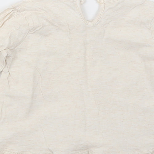 George Girls Beige   Basic T-Shirt Size 9-12 Months