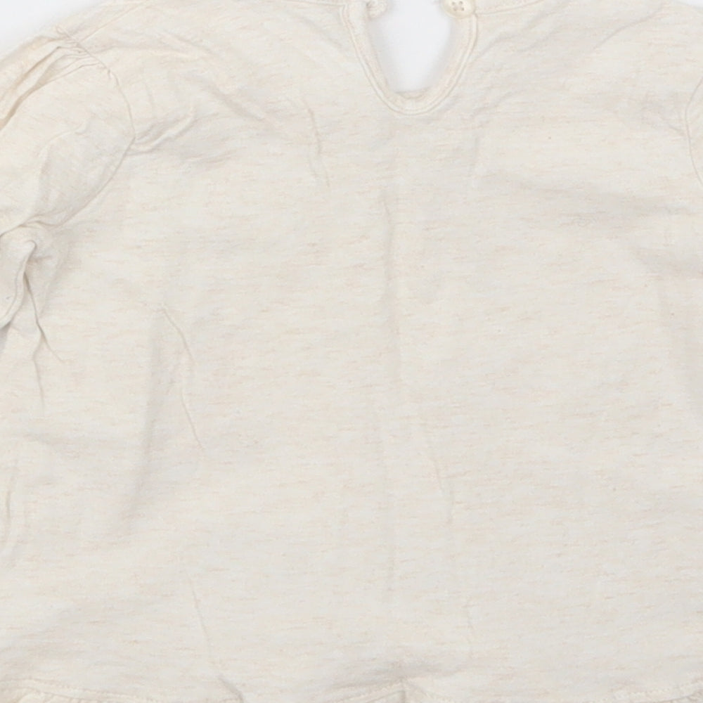 George Girls Beige   Basic T-Shirt Size 9-12 Months