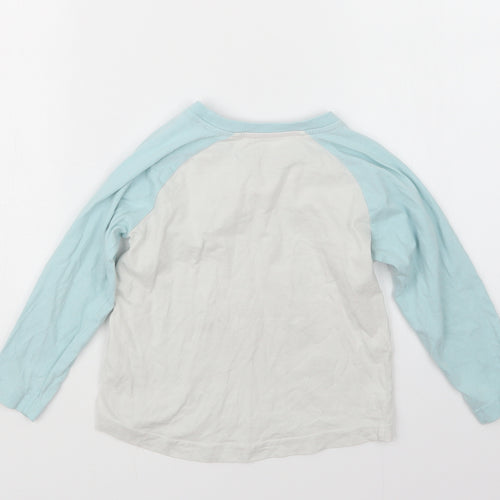 Matalan Girls Blue Geometric  Top Pyjama Top Size 5 Years