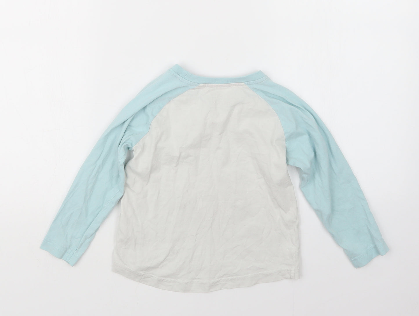 Matalan Girls Blue Geometric  Top Pyjama Top Size 5 Years